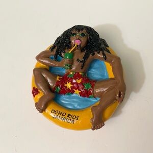 A Gift Corp Ocho Rios Jamaica 3D Resin Magnet Tropical Vacation Decor
